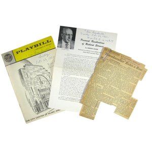 New York City Opera Playbill 1960 Rosenkavalier Newspaper Richard Strauss